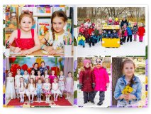 Выпускной альбом для детского садика Анютины глазки 7 разворотов Москва Санкт-Петербург заказать выпускной альбом