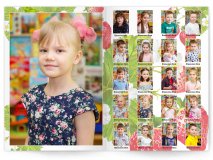 Выпускной альбом для детского сада Клубничка 6 разворотов Москва Санкт-Петербург заказать выпускной альбом Жуковский Раменское Некрасовка